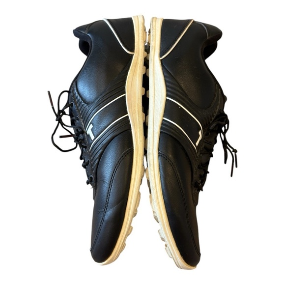 TRUE Linkswear True Motion Men's Classic Waterproof Golf Shoe Black/White - Picture 6 of 11